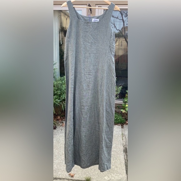 Margaret O'Leary Dresses & Skirts - MARGARET O' LEARY San Francisco & Dublin 100% Linen Jumper Dress Medium striped